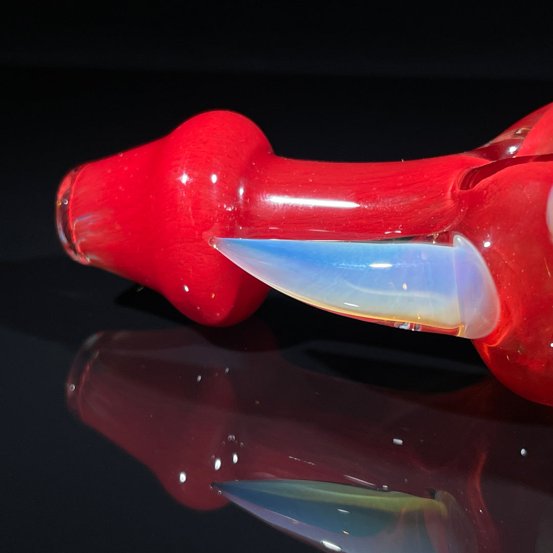 Horned Frit Honeycomb Spoon Glass Pipe Catfish Glass