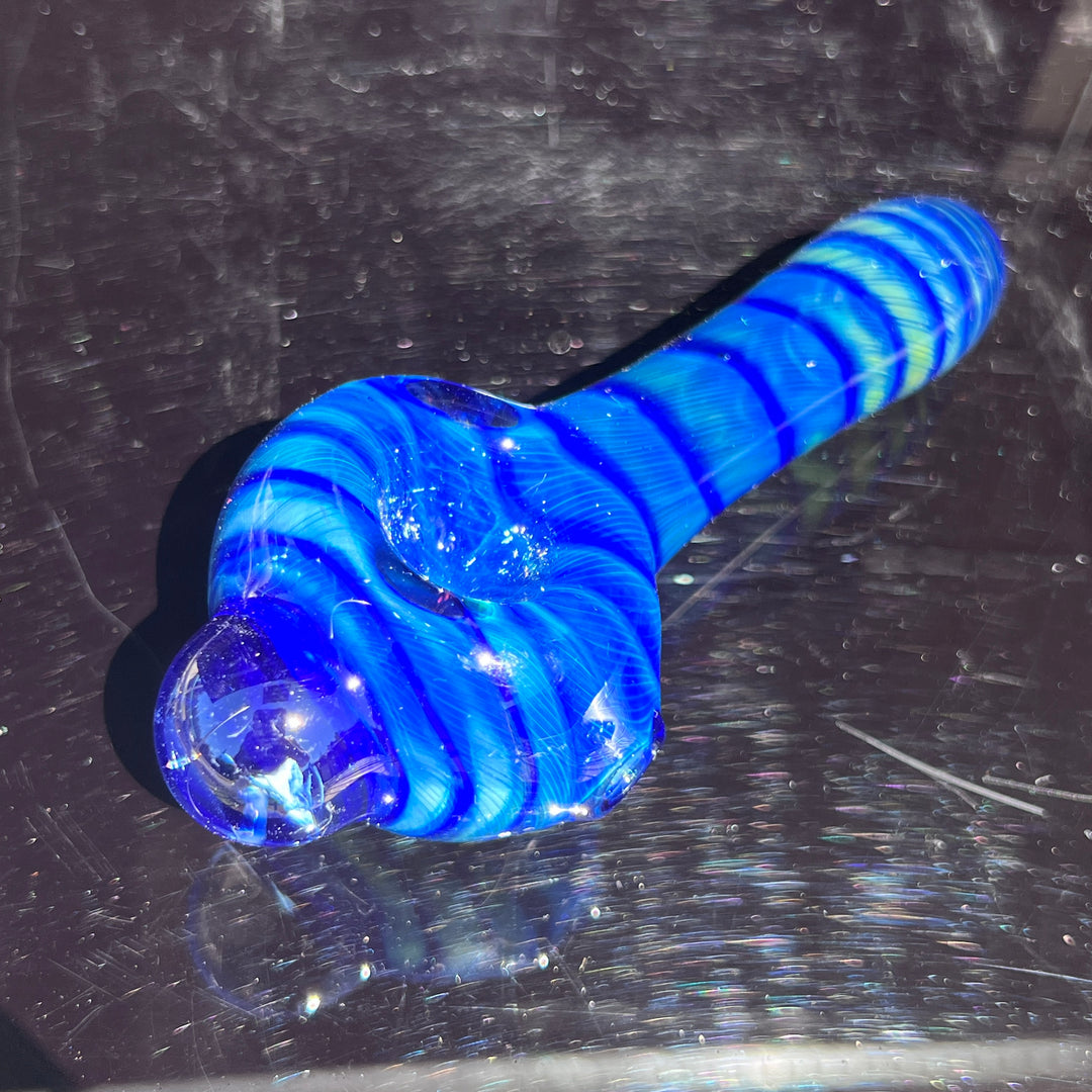 Tahoe Blue Coil Glass Pipe Glass Pipe Schutz Glass   