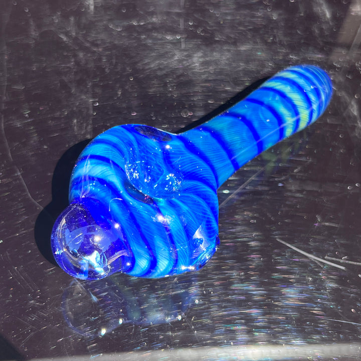 Tahoe Blue Coil Glass Pipe Glass Pipe Schutz Glass   