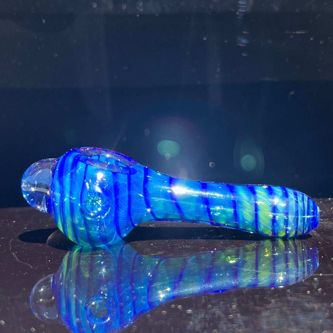 Tahoe Blue Coil Glass Pipe Glass Pipe Schutz Glass   