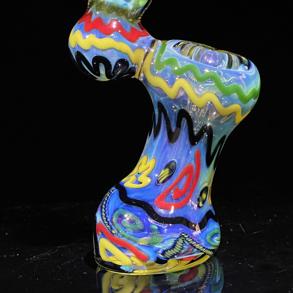 Inside Out Sherlock Bubbler Glass Pipe Tiny Mike   