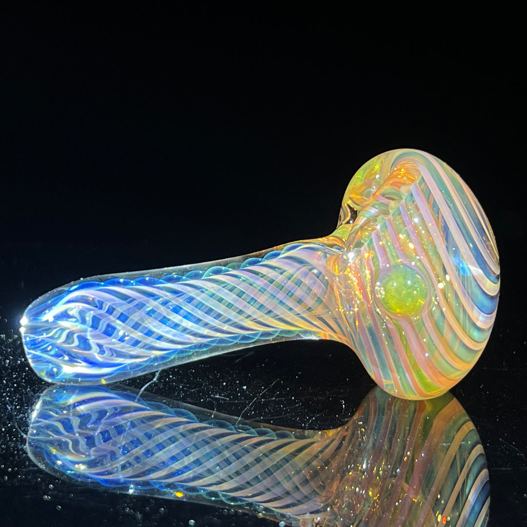 Thick Fume Pipe Green Slyme Marble Glass Pipe Chuck Glass   