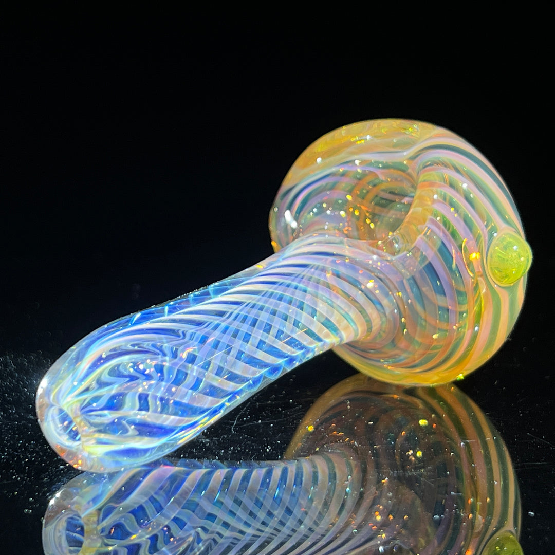 Thick Fume Pipe Green Slyme Marble Glass Pipe Chuck Glass   