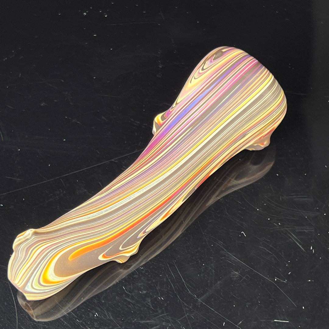 Wood Grain Chillum Glass Pipe Wazoo Glass