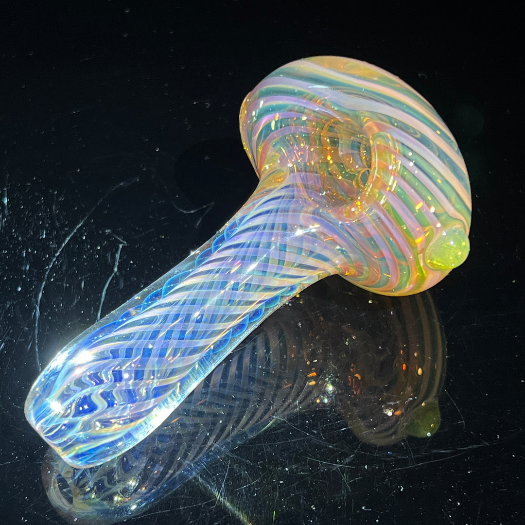 Thick Fume Pipe Green Slyme Marble Glass Pipe Chuck Glass   