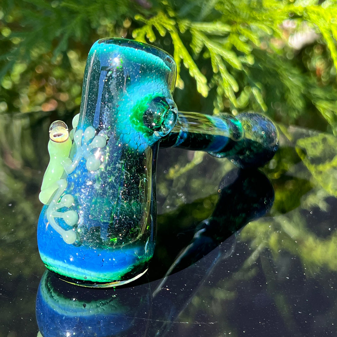 Exp Green Frog Bubbler Glass Pipe Beezy Glass   