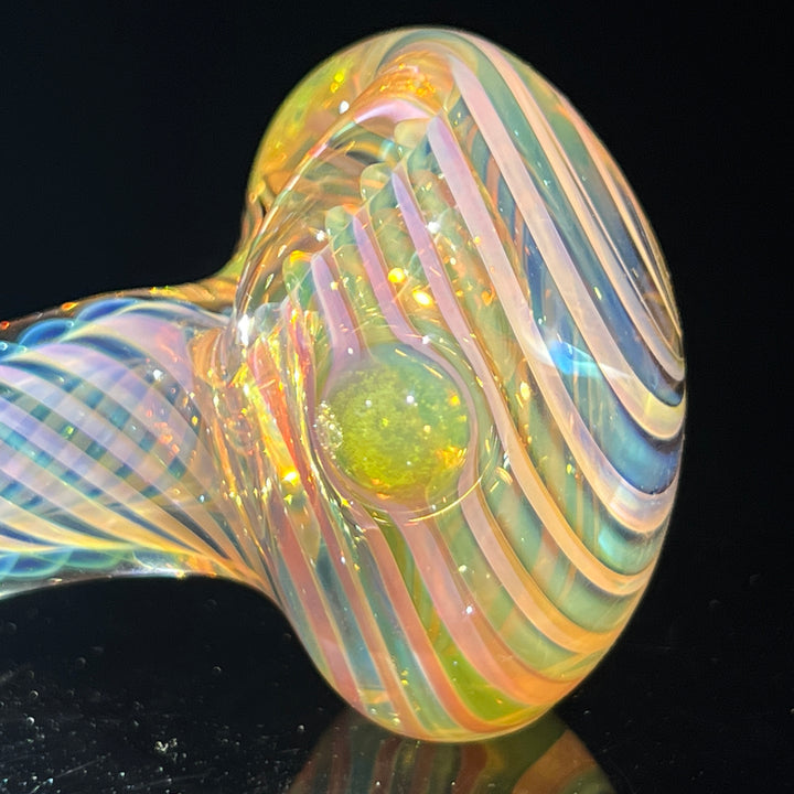 Thick Fume Pipe Green Slyme Marble Glass Pipe Chuck Glass   