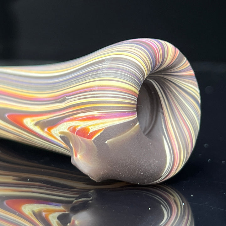 Wood Grain Chillum Glass Pipe Wazoo Glass