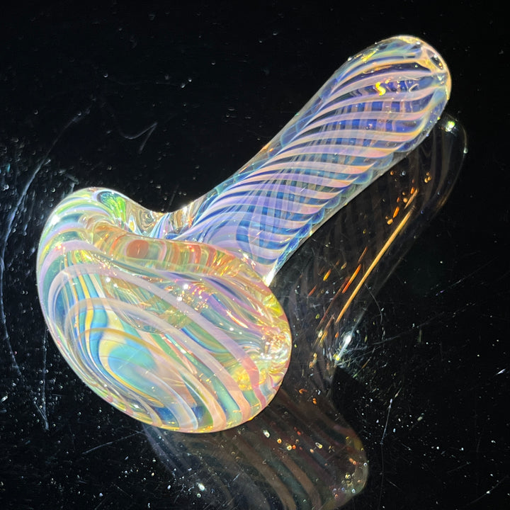 Thick Fume Pipe Green Slyme Marble Glass Pipe Chuck Glass   