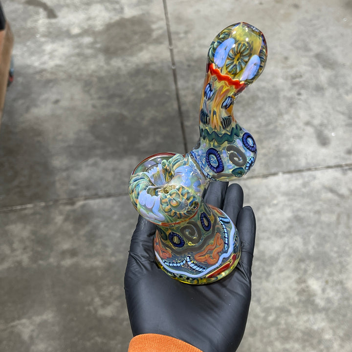 Inside Out Sherlock Bubbler Glass Pipe Tiny Mike   