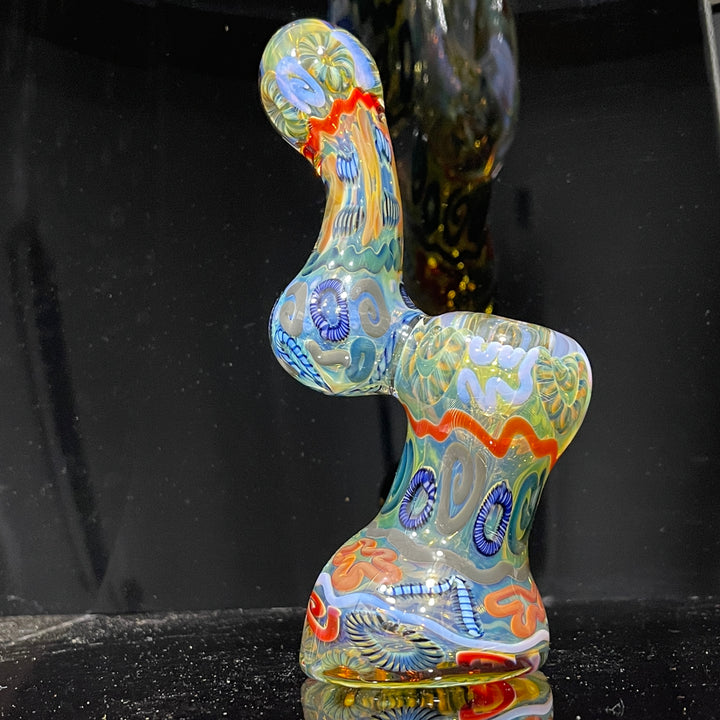 Inside Out Sherlock Bubbler Glass Pipe Tiny Mike   