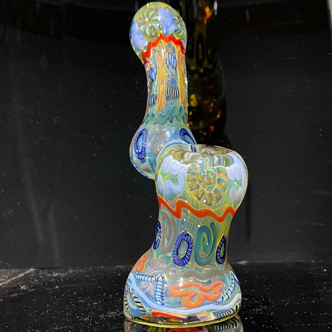 Inside Out Sherlock Bubbler Glass Pipe Tiny Mike   