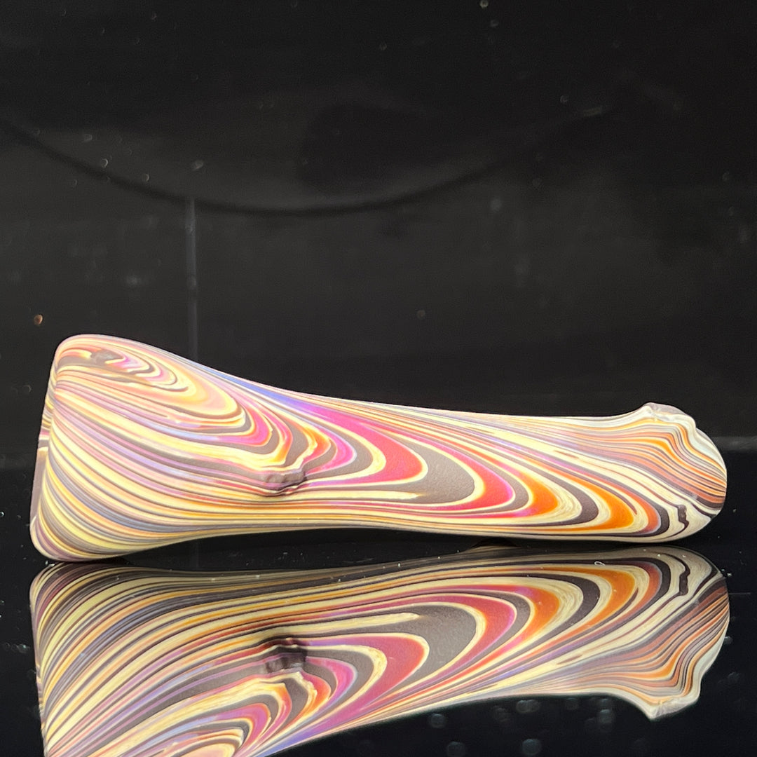 Wood Grain Chillum Glass Pipe Wazoo Glass