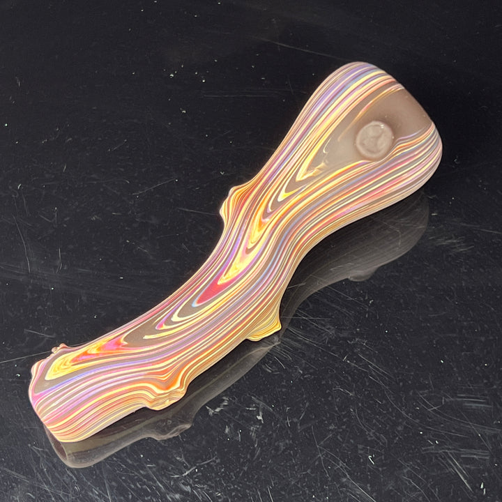 Wood Grain Chillum Glass Pipe Wazoo Glass