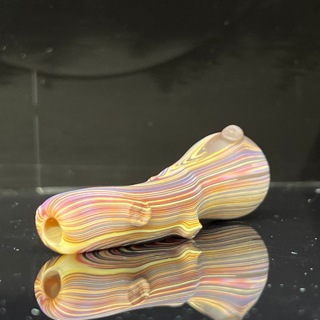 Wood Grain Chillum Glass Pipe Wazoo Glass