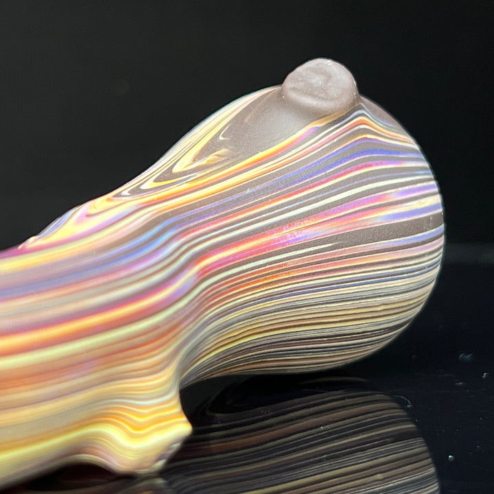 Wood Grain Chillum Glass Pipe Wazoo Glass