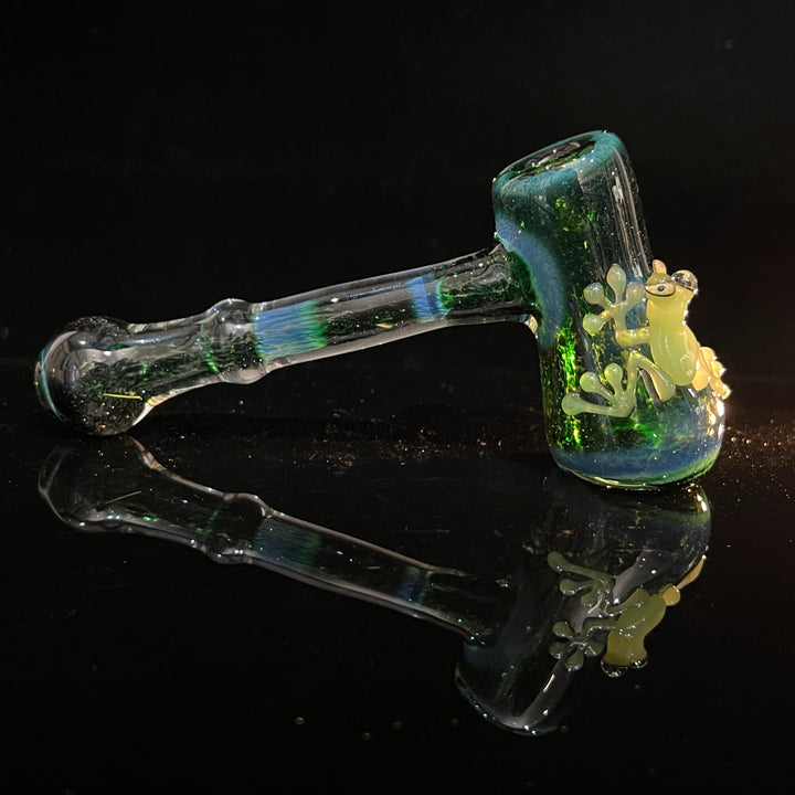 Exp Green Frog Bubbler Glass Pipe Beezy Glass   