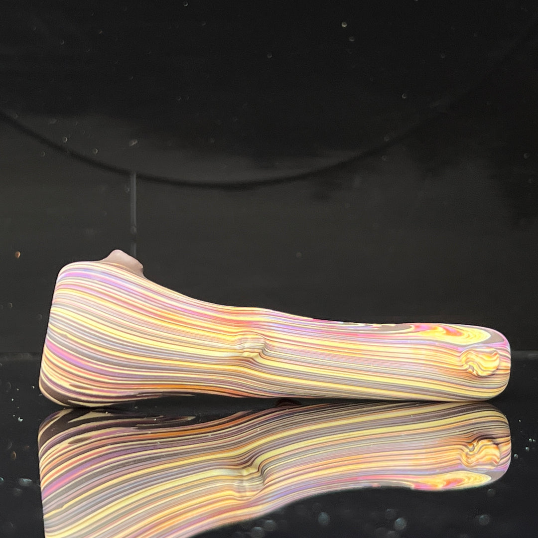 Wood Grain Chillum Glass Pipe Wazoo Glass