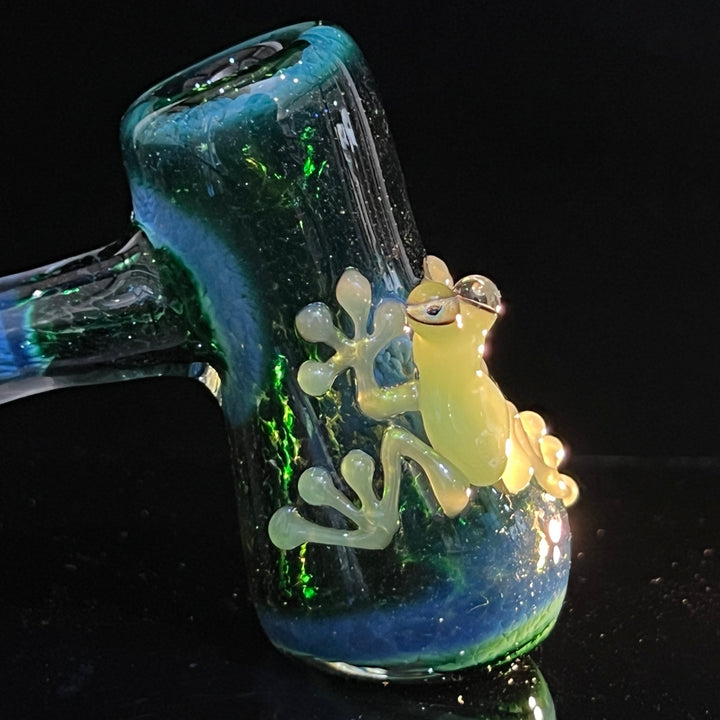 Exp Green Frog Bubbler Glass Pipe Beezy Glass   