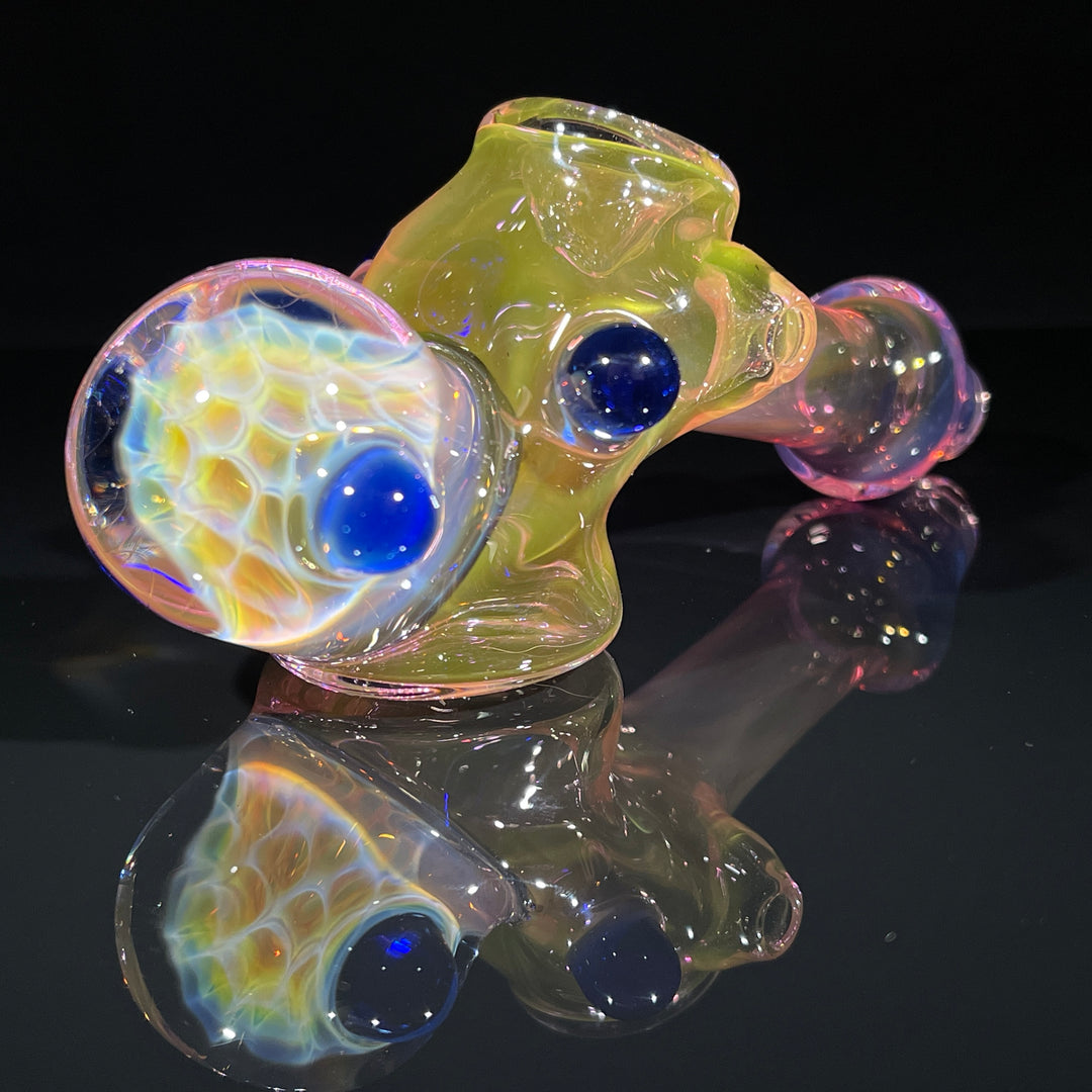 Fumed Honeycomb Hammer Glass Pipe Catfish Glass