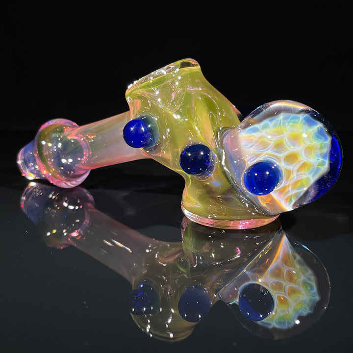 Fumed Honeycomb Hammer Glass Pipe Catfish Glass