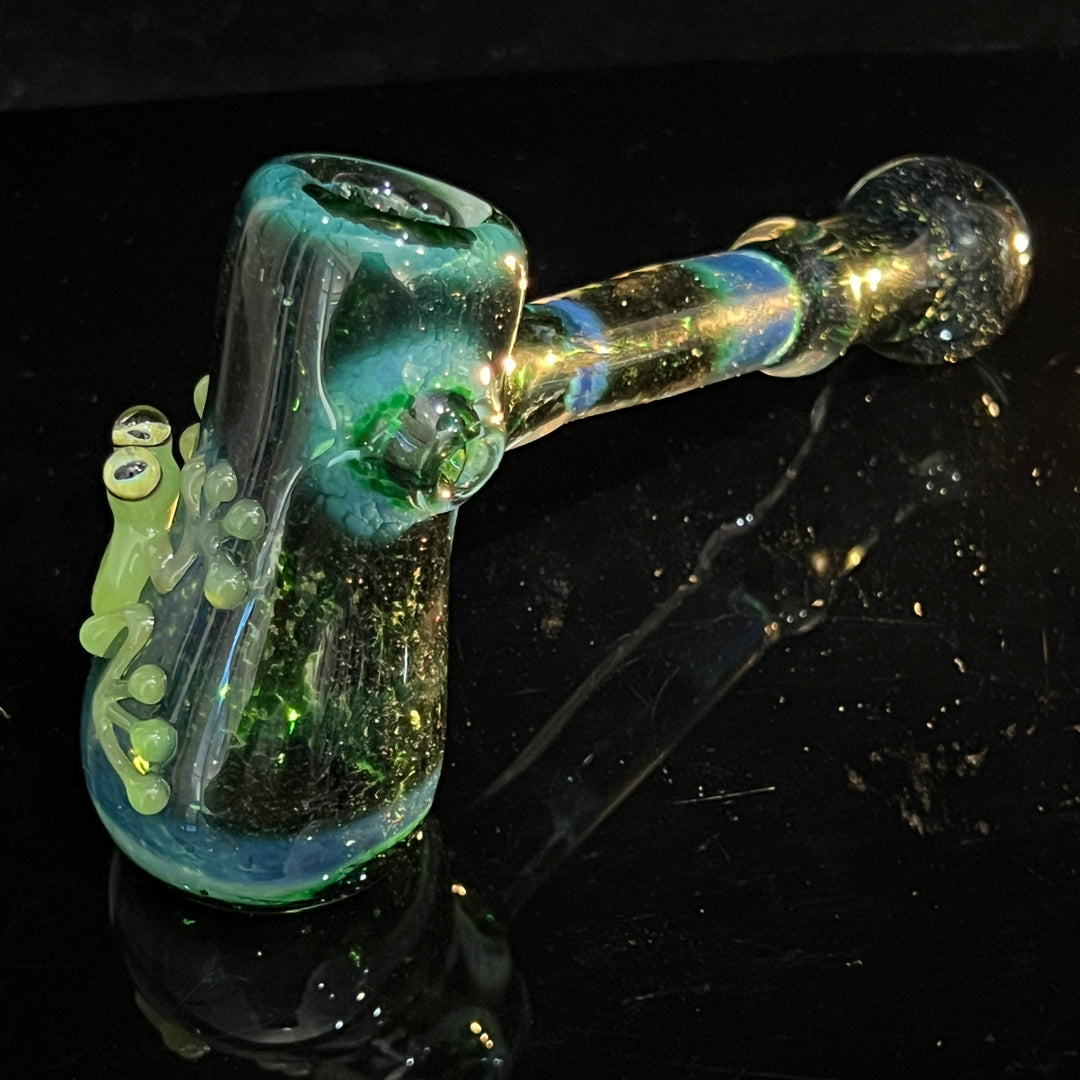 Exp Green Frog Bubbler Glass Pipe Beezy Glass   