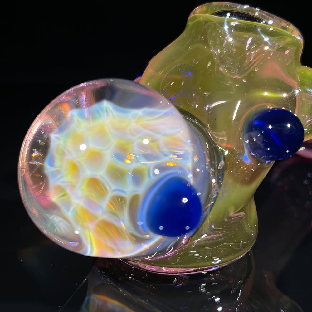 Fumed Honeycomb Hammer Glass Pipe Catfish Glass