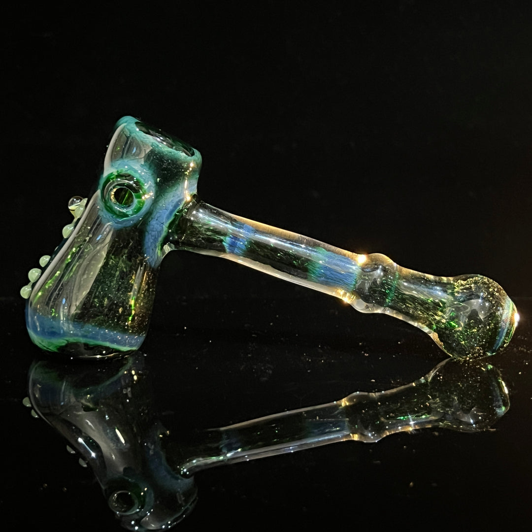 Exp Green Frog Bubbler Glass Pipe Beezy Glass   