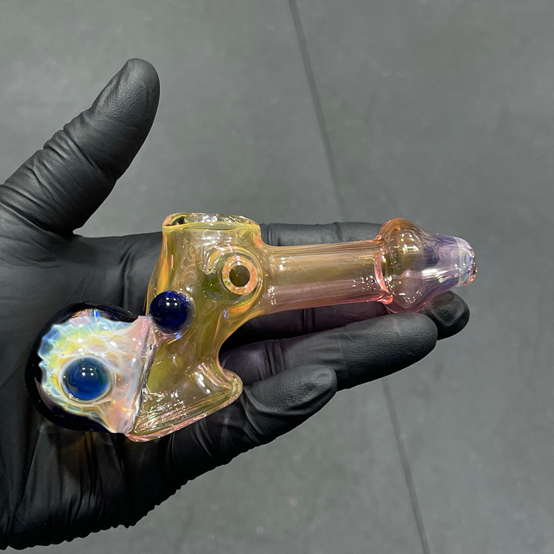 Fumed Honeycomb Hammer Glass Pipe Catfish Glass