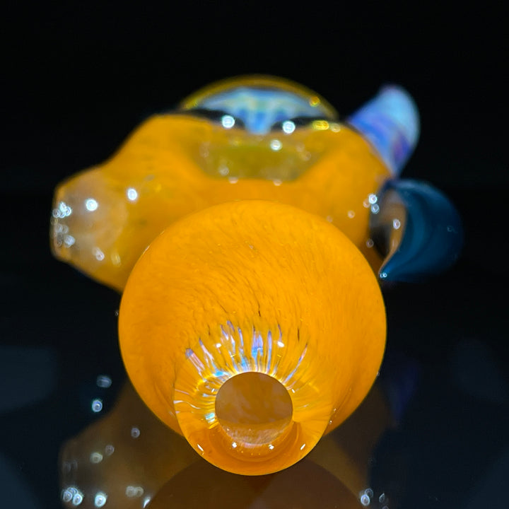 Horned Frit Honeycomb Spoon Glass Pipe Catfish Glass