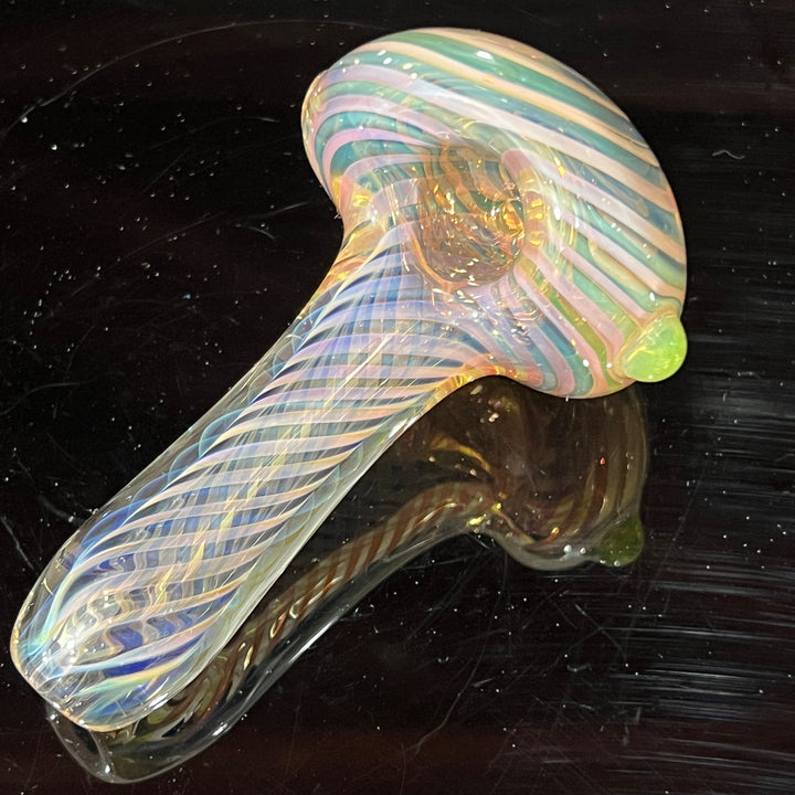 Thick Fume Pipe Green Slyme Marble Glass Pipe Chuck Glass   