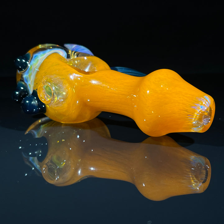 Horned Frit Honeycomb Spoon Glass Pipe Catfish Glass