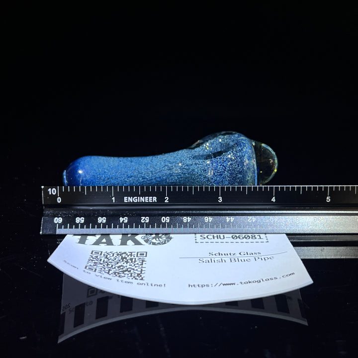 Salish Blue Pipe Glass Pipe Schutz Glass   