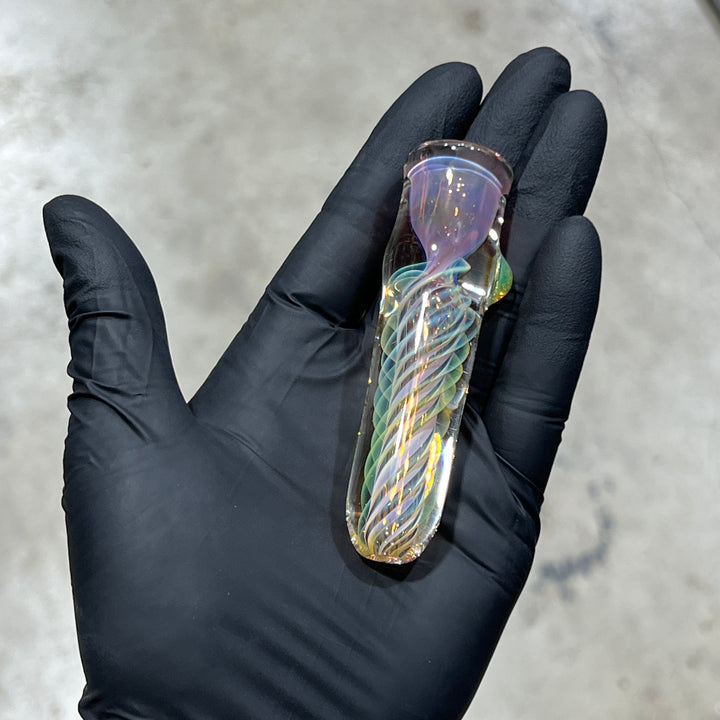 Thick Fume Chillum Glass Pipe Chuck Glass   