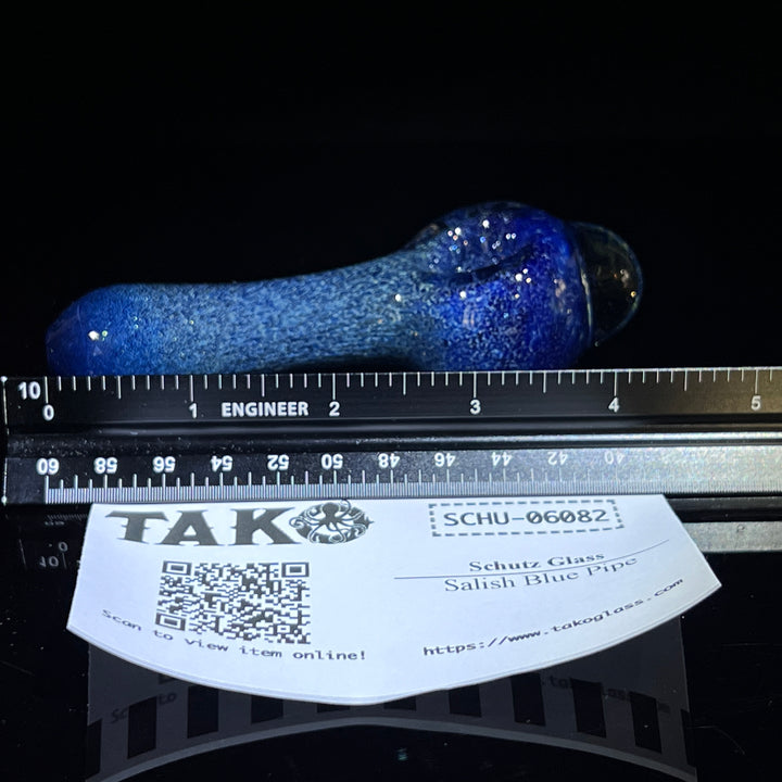 Salish Blue Pipe Glass Pipe Schutz Glass   