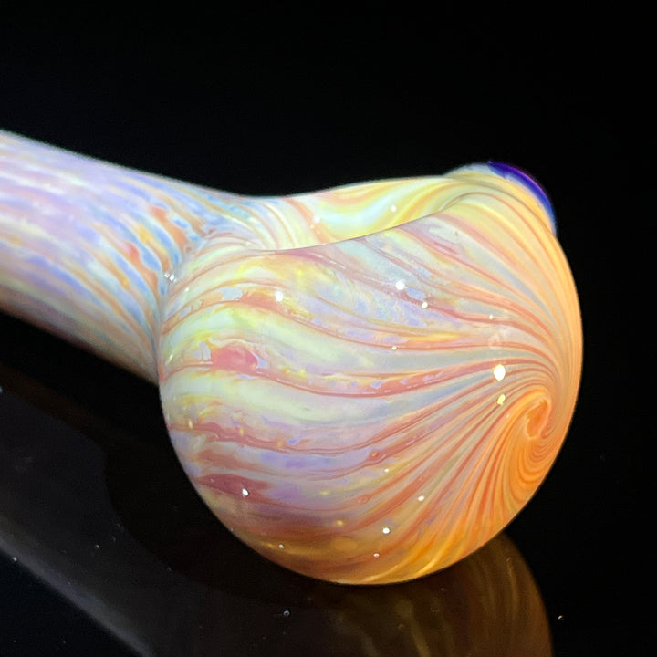 Sea Swirls Spoon Glass Pipe Cose Glass   