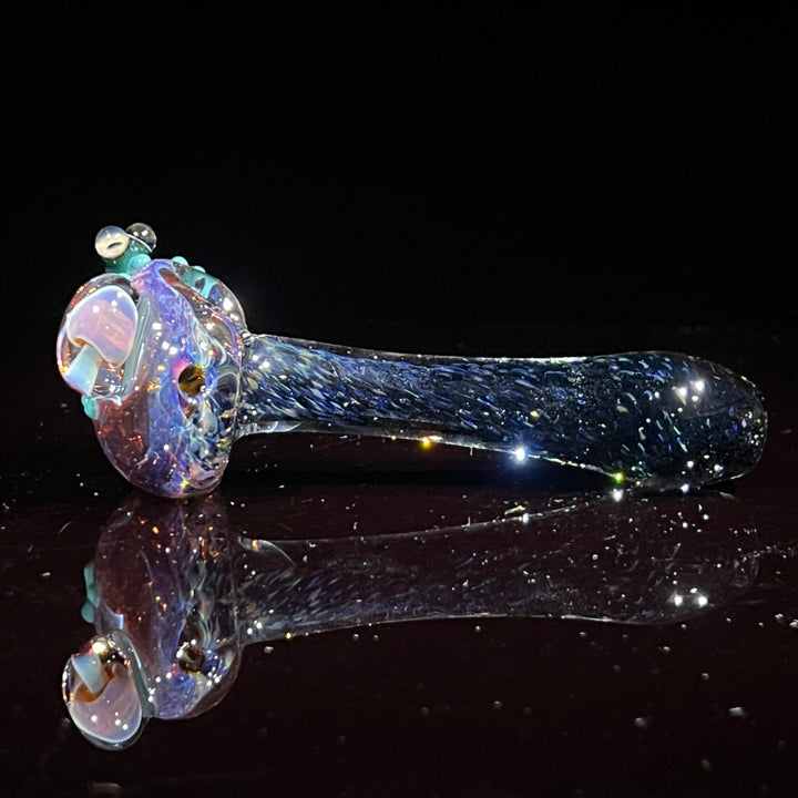 Fancy Magic Mushroom Green Frog Spoon Glass Pipe Beezy Glass