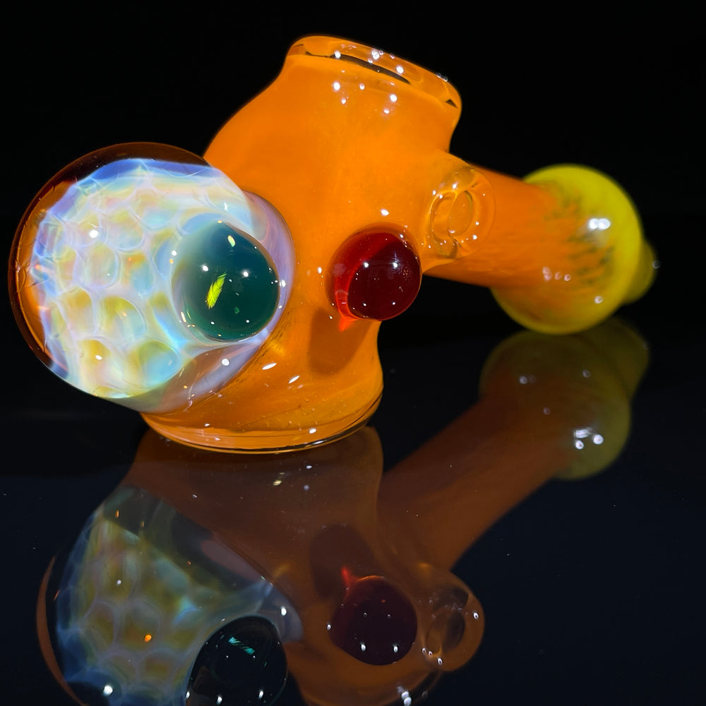 Frit Honeycomb Hammer Glass Pipe Catfish Glass