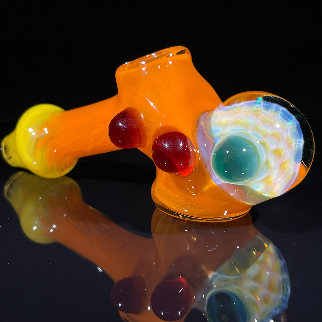 Frit Honeycomb Hammer Glass Pipe Catfish Glass