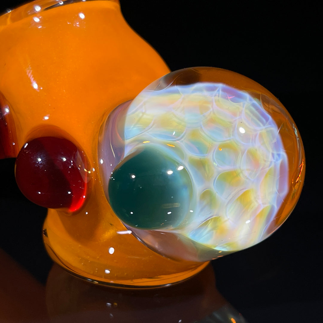 Frit Honeycomb Hammer Glass Pipe Catfish Glass