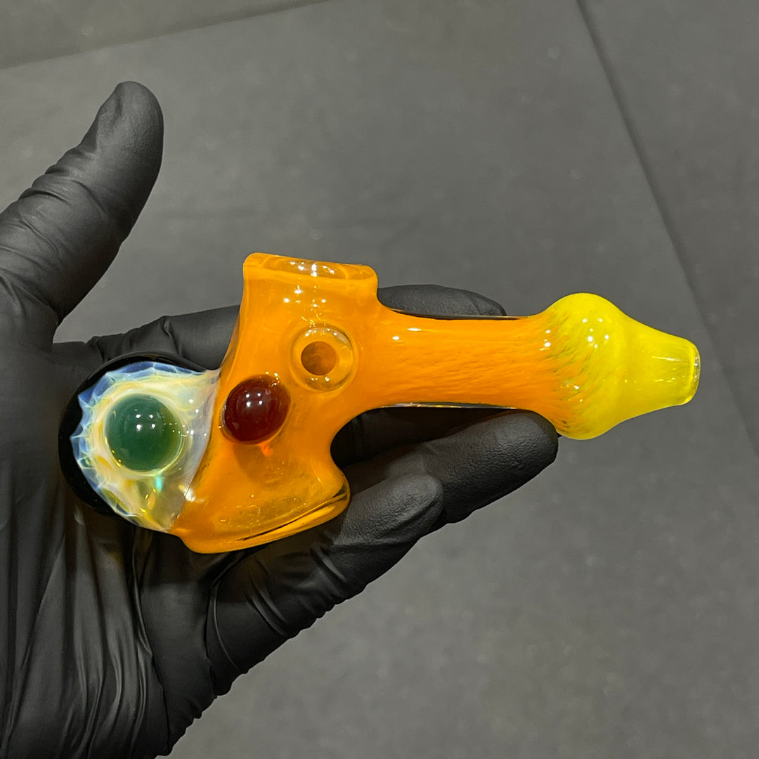 Frit Honeycomb Hammer Glass Pipe Catfish Glass