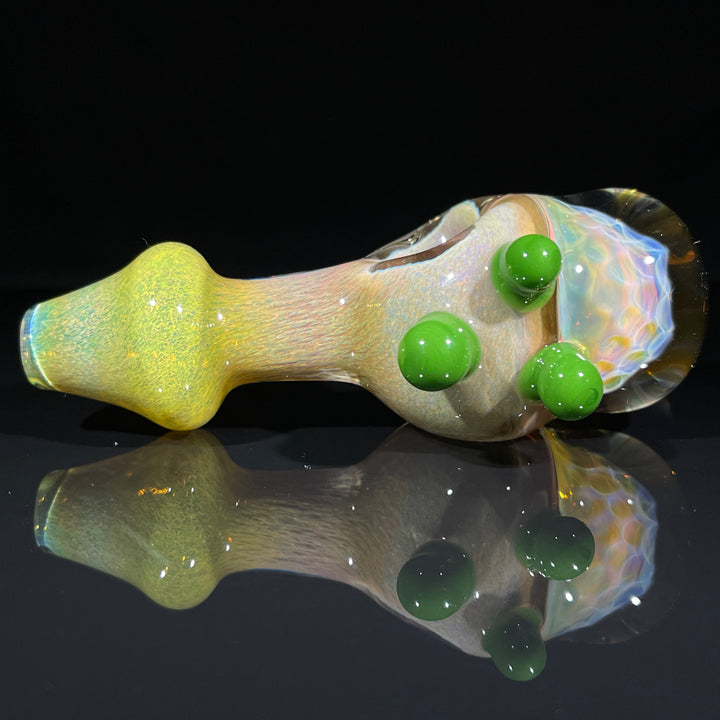 Frit Honeycomb Spoon Glass Pipe Catfish Glass