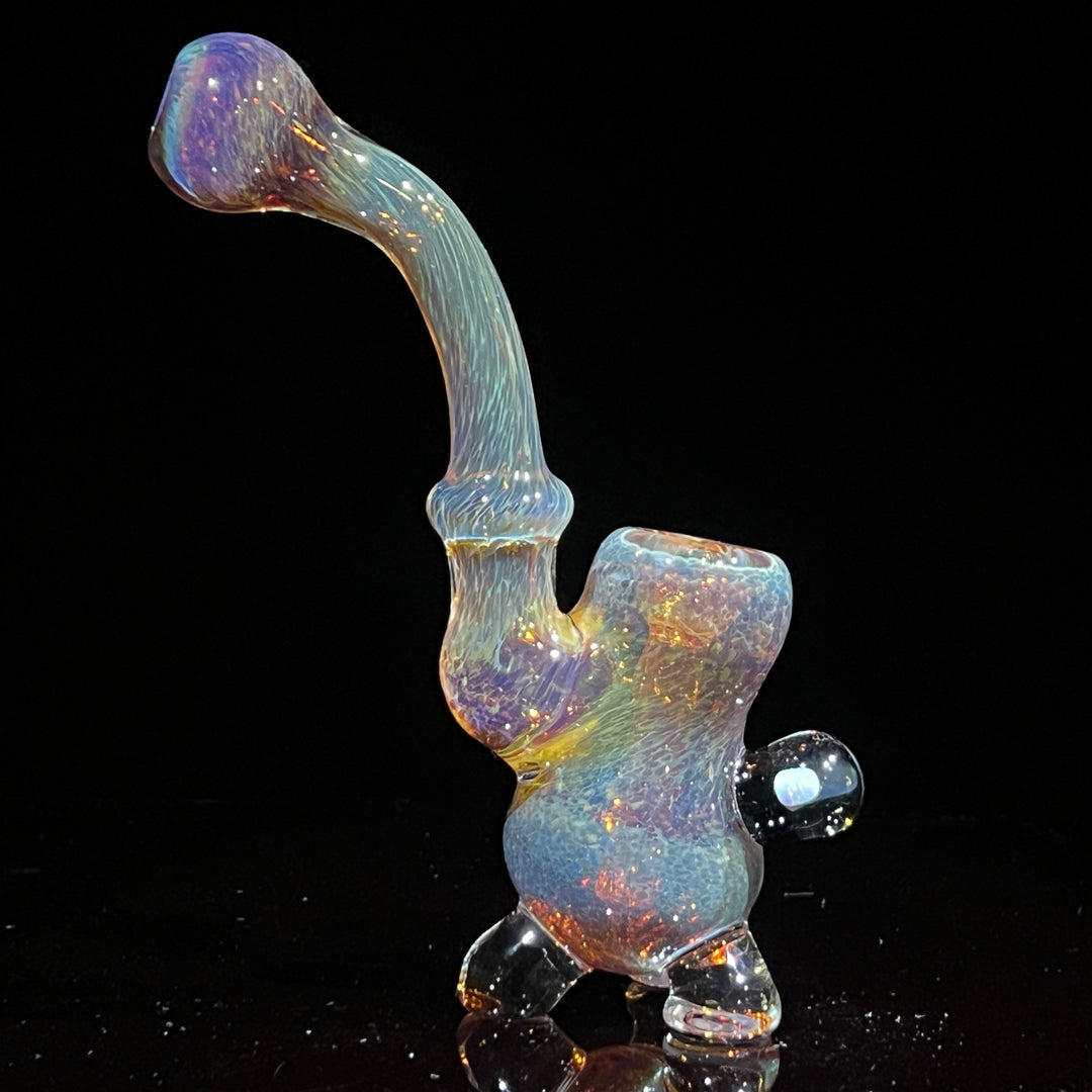 Sunset Opal Sherlock Bubbler Glass Pipe Beezy Glass