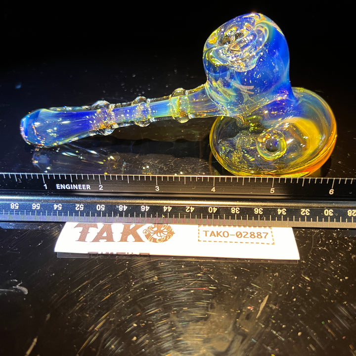 Silver Color Changing Glass Hammer Glass Pipe Tako Glass   