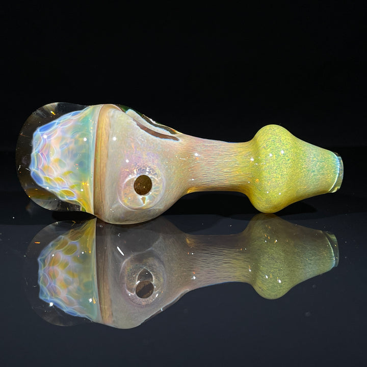 Frit Honeycomb Spoon Glass Pipe Catfish Glass