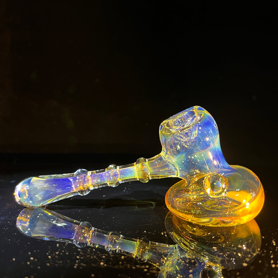 Silver Color Changing Glass Hammer Glass Pipe Tako Glass   