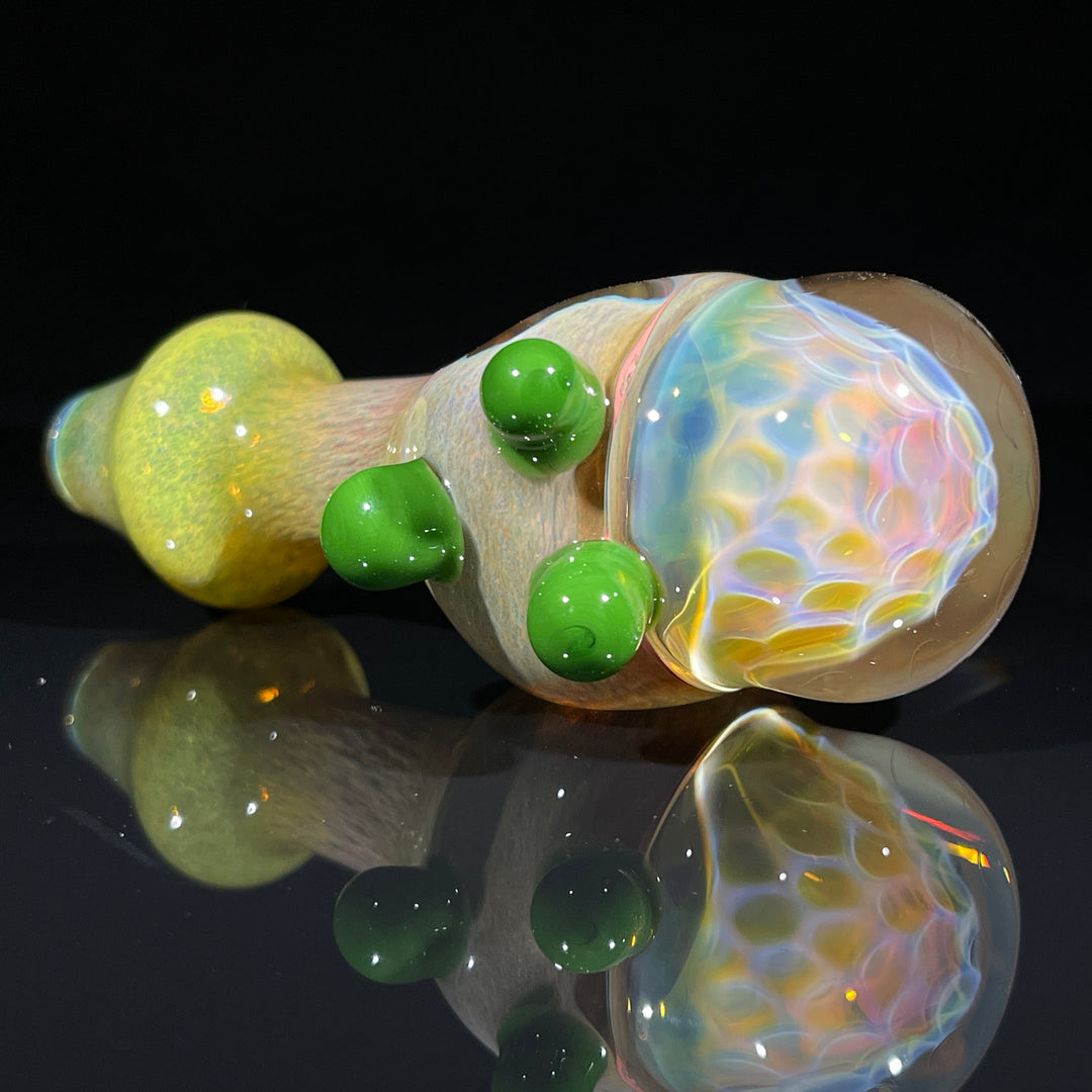 Frit Honeycomb Spoon Glass Pipe Catfish Glass