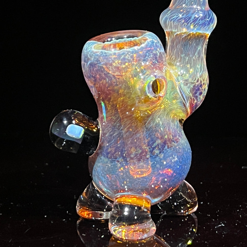 Sunset Opal Sherlock Bubbler Glass Pipe Beezy Glass