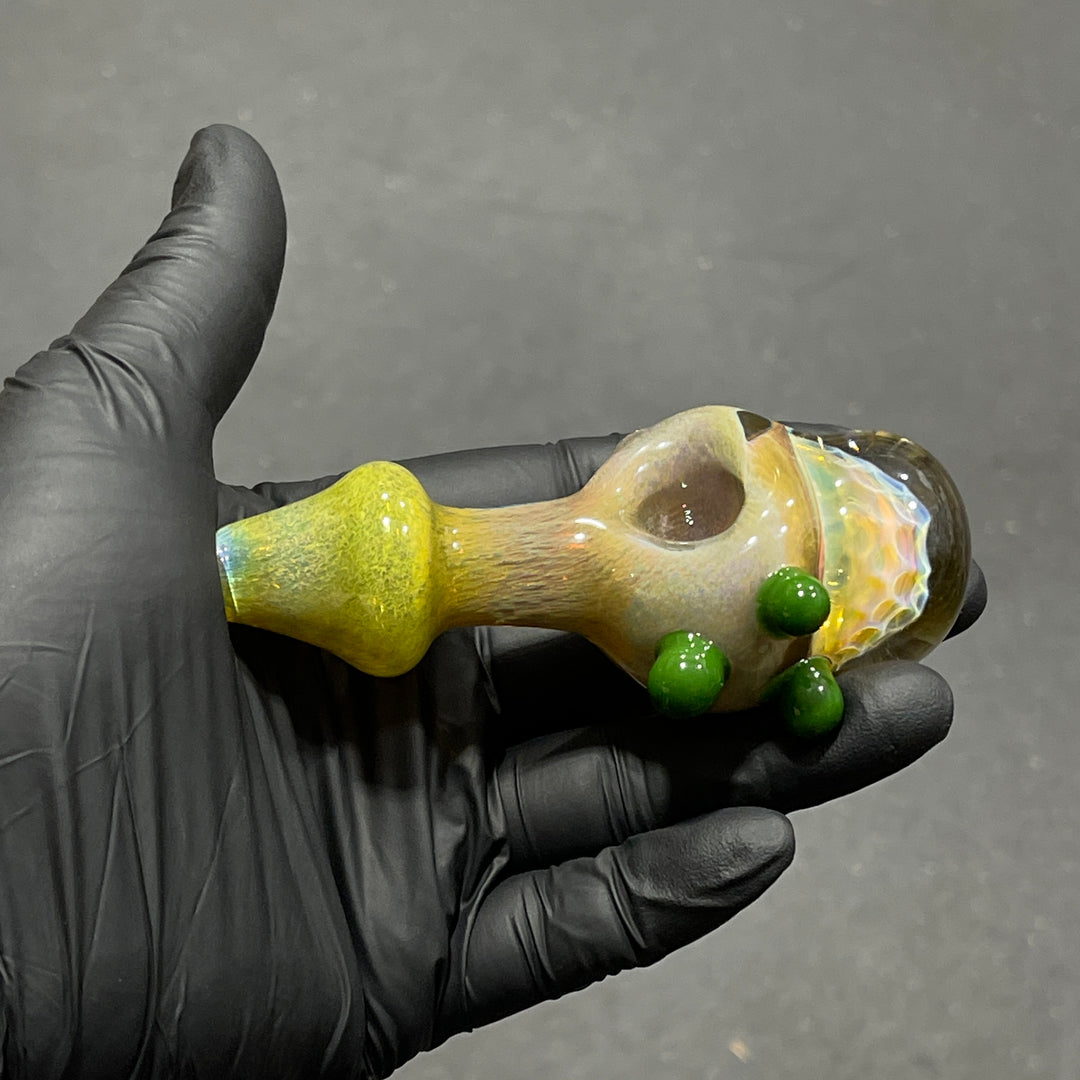 Frit Honeycomb Spoon Glass Pipe Catfish Glass