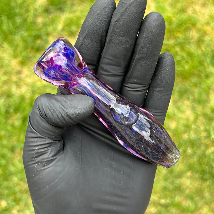 Black Plasma Chillum Glass Pipe Tako Glass   